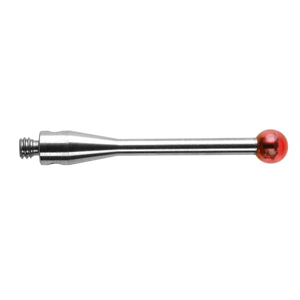 Bille rubis Ø 3 mm, M2, tige inox, L 20 mm, LTE 17 mm