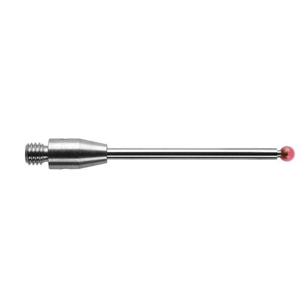 Bille rubis Ø2 mm, M3, tige carbure de tungstène, L 30 mm, LTE 22,8 mm