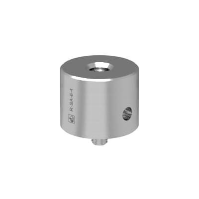 Ø19.1 mm × 15.0 mm 303 stainless steel standoff adaptor with M4 bottom and M6 top thread