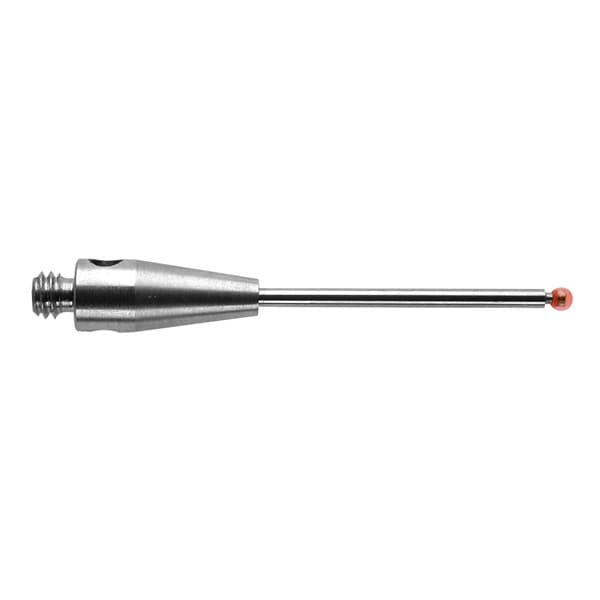 M2 Ø1 mm ruby ball, tungsten carbide stem, L 20 mm, EWL 12.5 mm