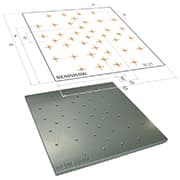 Dalle de bridage Equator™ M6, 300 mm x 300 mm