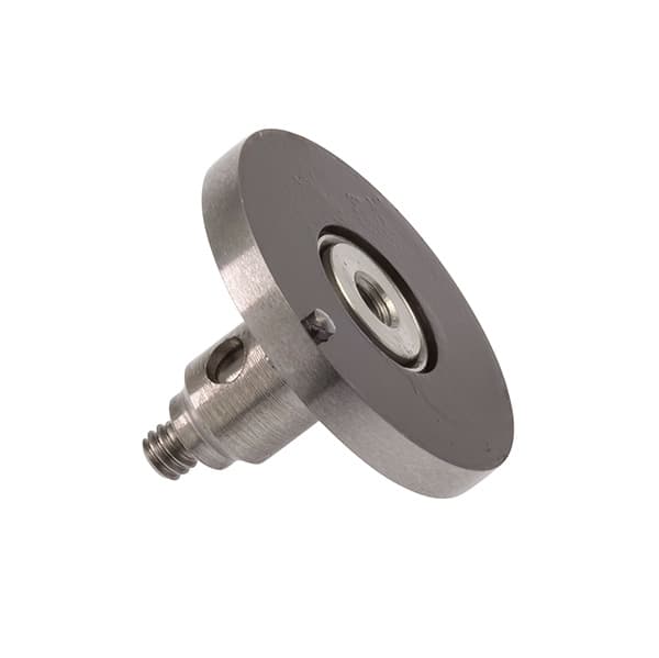 M2 Ø14 mm silver steel disc, 1.6 mm width, with roller