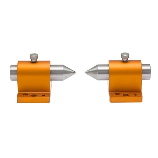 Centres with Ø25.4 mm pins for use with M4, M6, M8 and 1/4-20 fixturing components