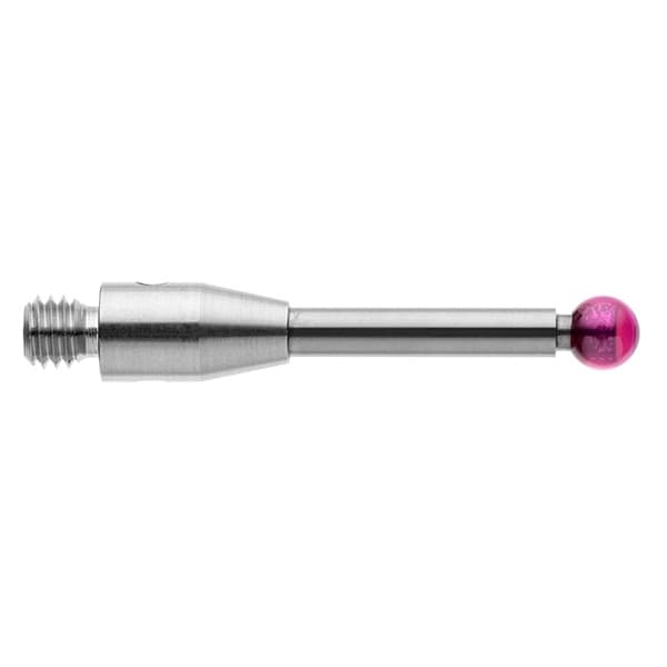 M3 Ø3 mm ruby ball, tungsten carbide stem, L 20 mm, EWL 14 mm