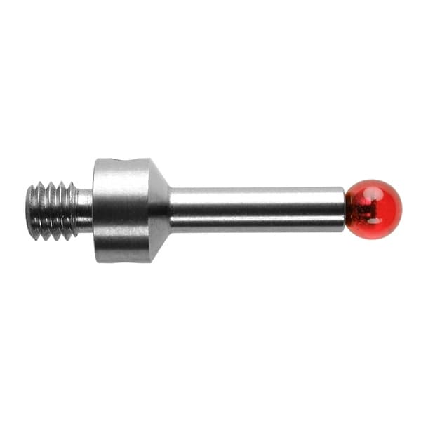 M4 Ø3 mm ruby ball, stainless steel stem, L 18.5 mm, EWL 13 mm