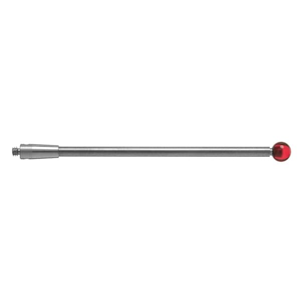 M2 Ø4 mm ruby ball, tungsten carbide stem, L 50 mm, EWL 50 mm