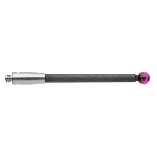 Stylet M2, bille rubis Ø 3 mm, tige fibre de carbone, L 30 mm, LTE 27,5 mm.
